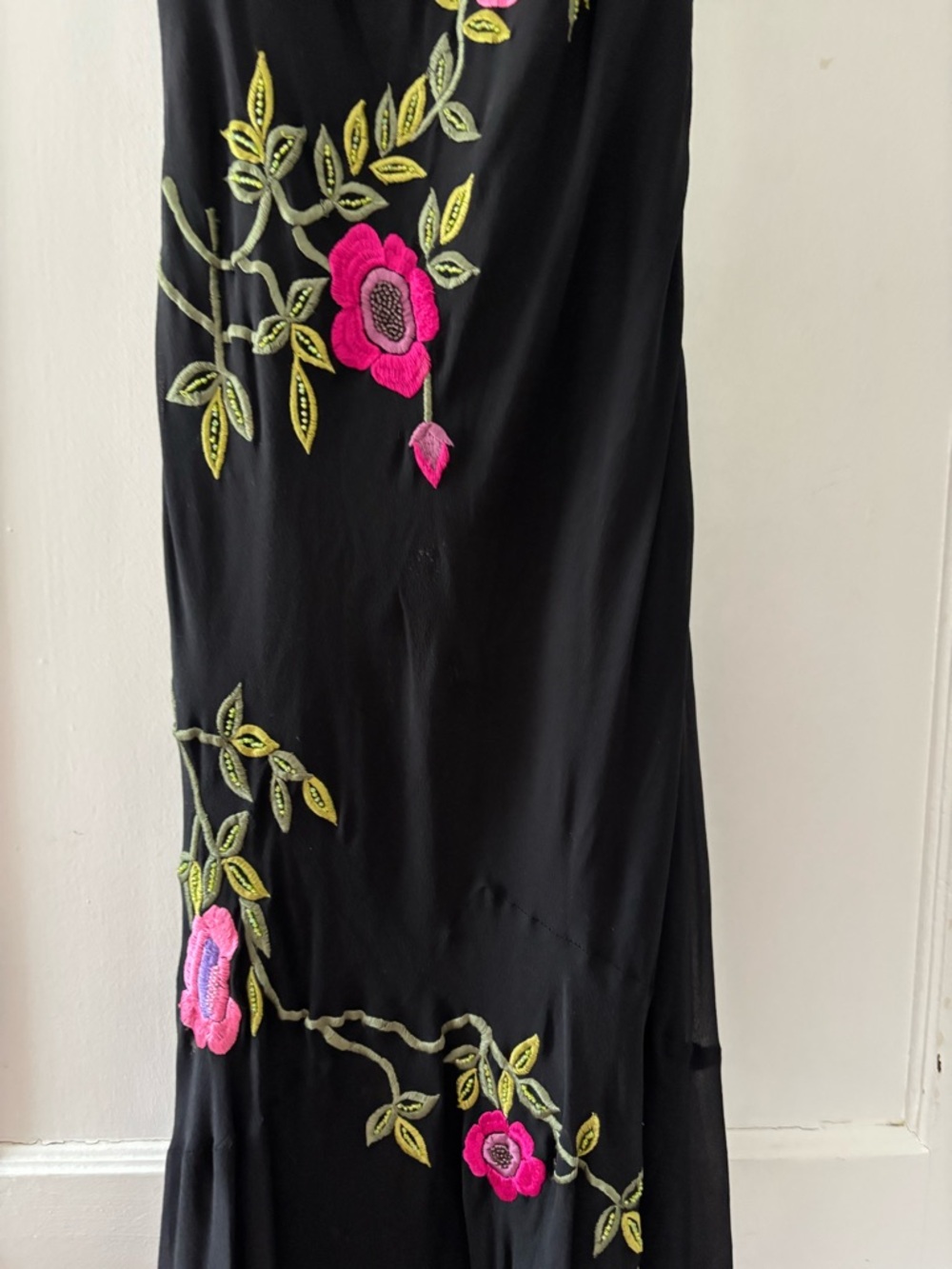 Cache x Sue Wong Vintage Silk Floral Maxi Dress - Picture 5 of 8